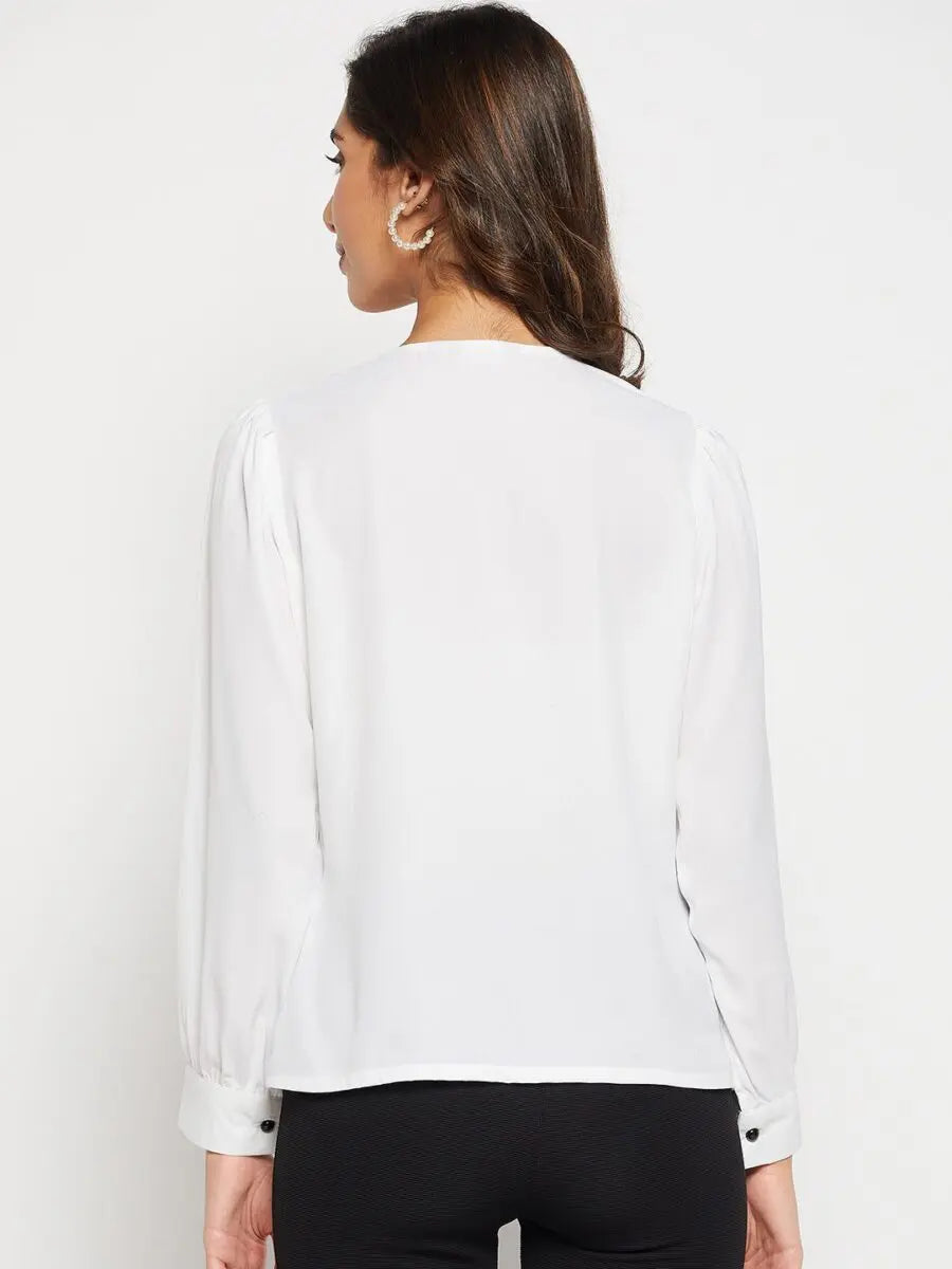 winered-white-cotton-tops-for-women-white-contrast-collar-embroidered-shirt