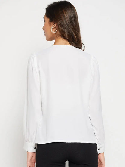 winered-white-cotton-tops-for-women-white-contrast-collar-embroidered-shirt