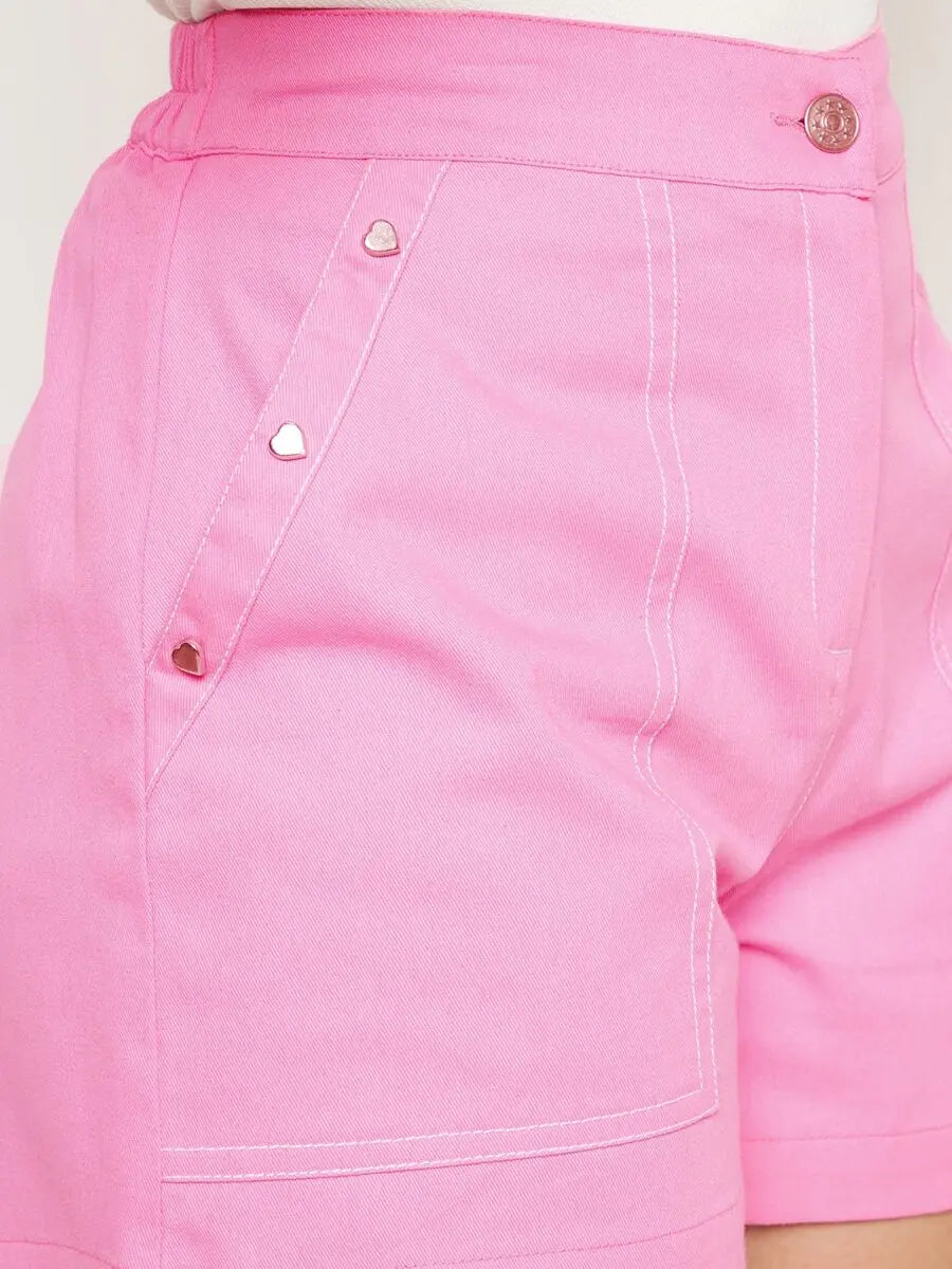 winered-pink-shorts-with-front-pockets