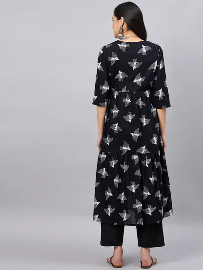 winered-woman-black-bird-print-shrug-3-pcs