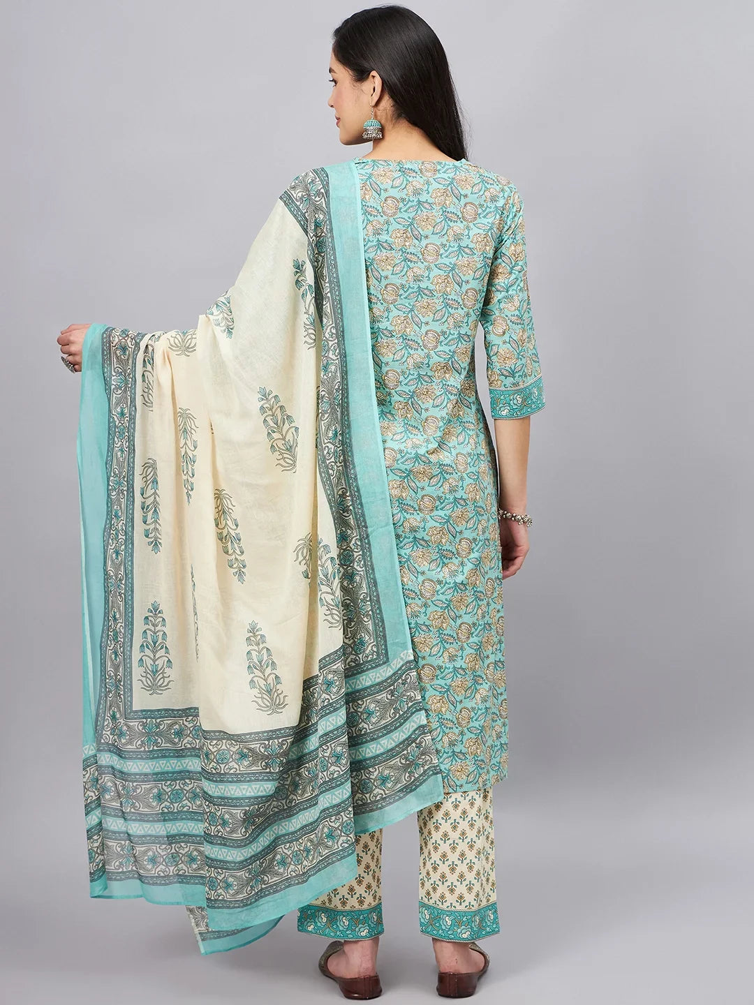 women-printed-blue-kurta-set-with-dupatta