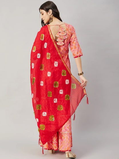 winered-woman-orange-cotton-kurta-set-with-neck-embroiderey-sharara-set