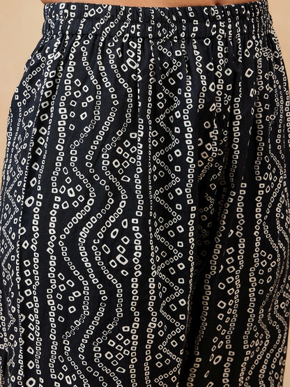 winered-black-bandhej-embroidered-cotton-stitched-straight-kurta-set-with-palazzo