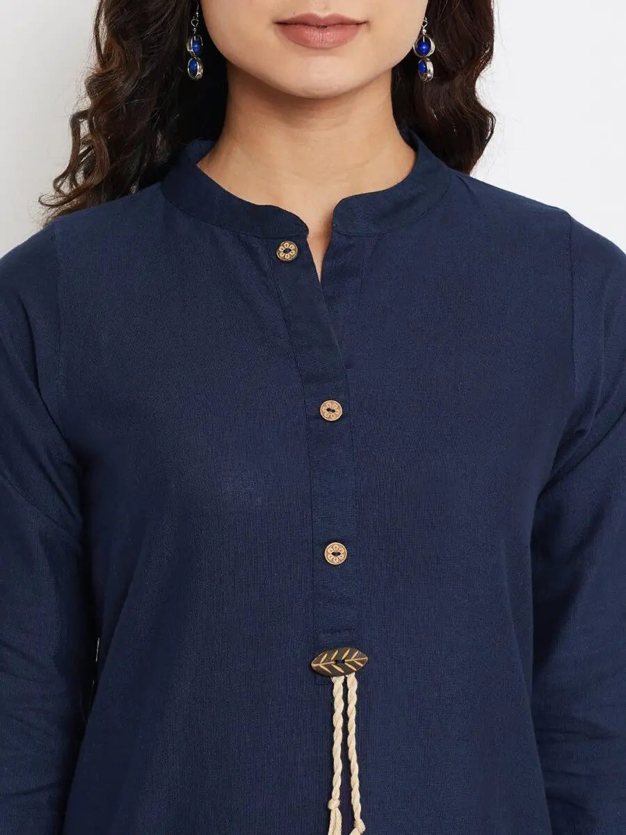 winered-navy-blue-straight-cotton-embroidered-kurta-and-pant-set