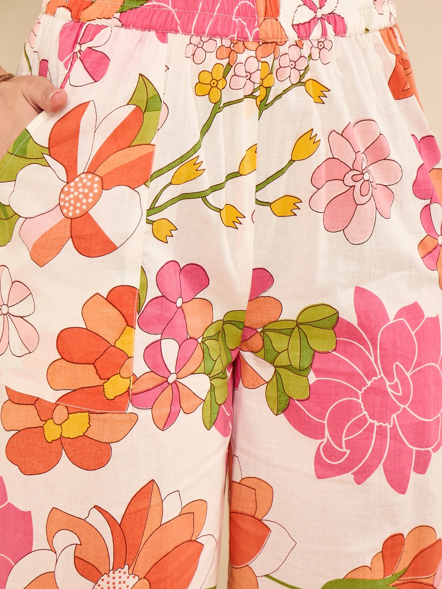 women-cotton-floral-hi-low-co-ord-set