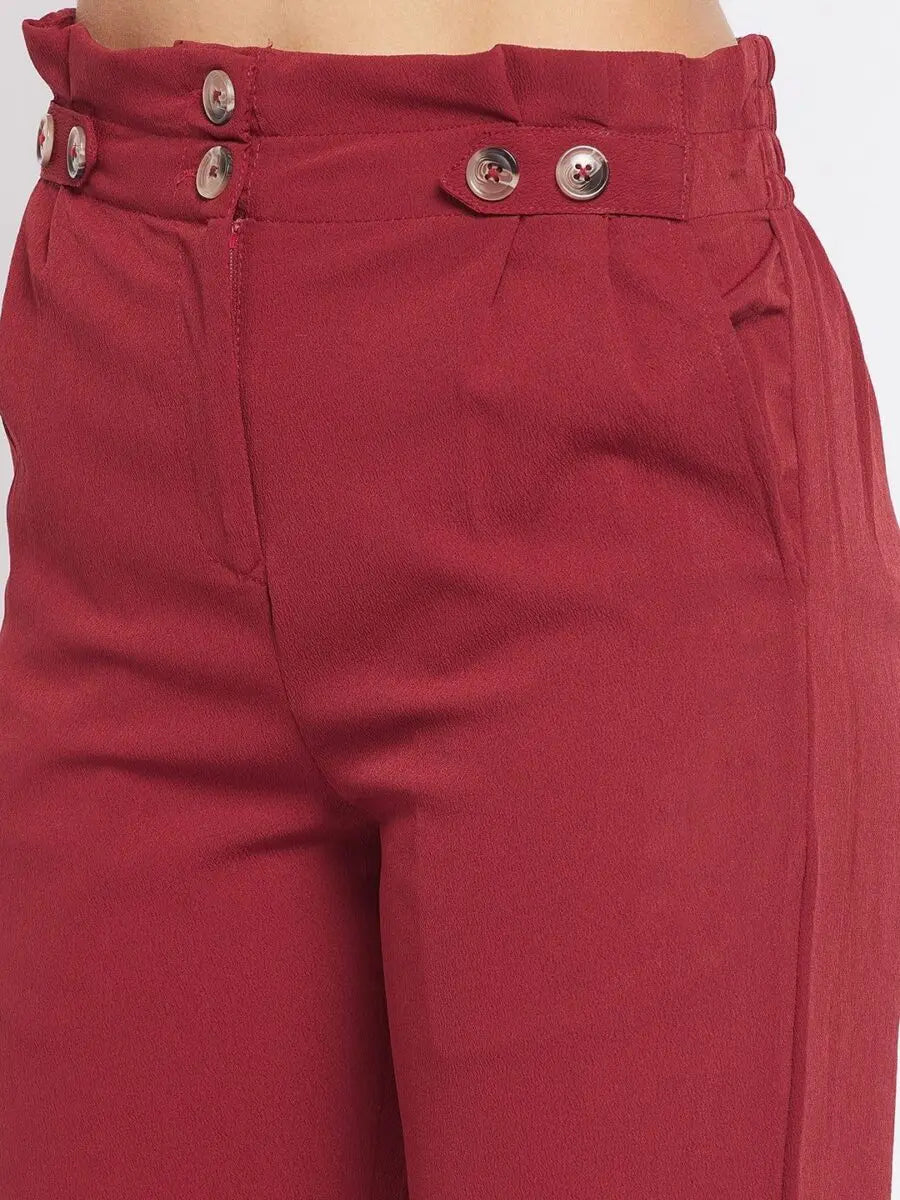 winered-maroon-regular-fit-polyester-solid-trouser