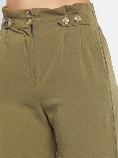 winered-olive-green-regular-fit-polyester-solid-trouser