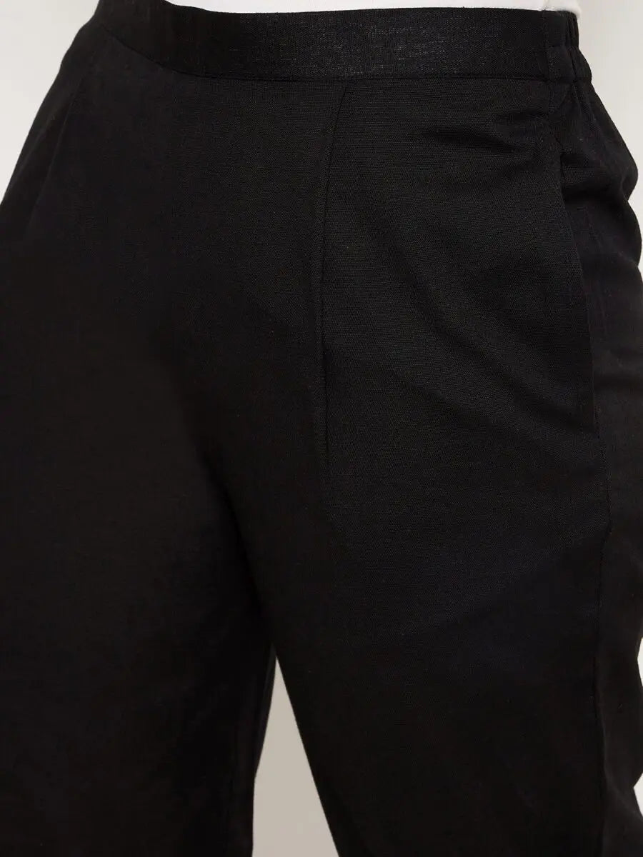 winered-black-soild-trouser