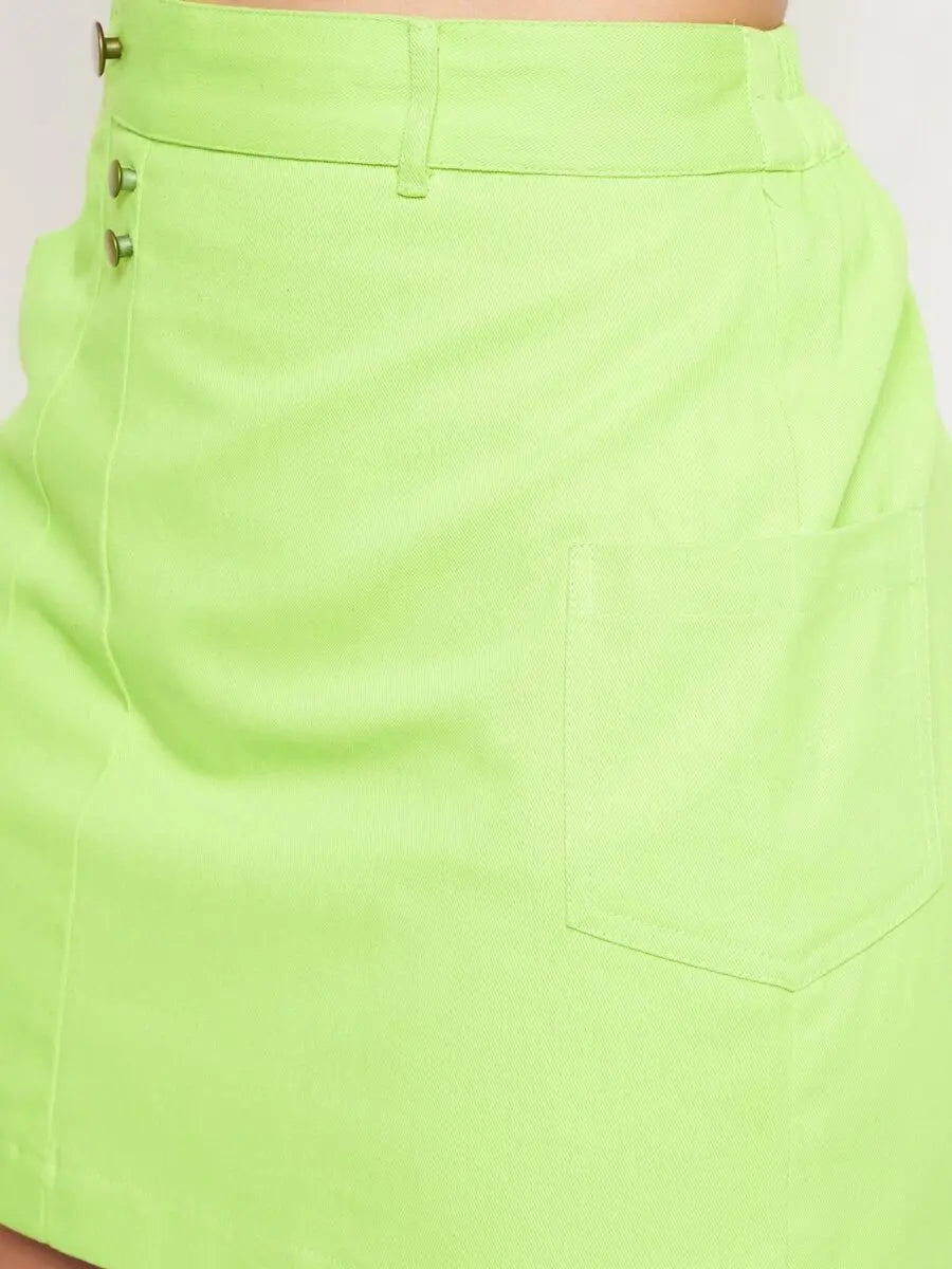 winered-neon-a-line-mini-skirt