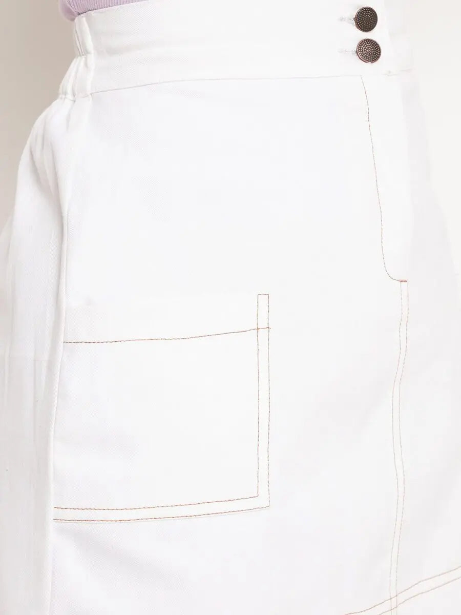 winered-white-a-line-skirt-with-contrast-thread