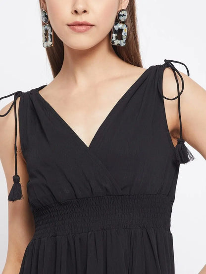 winered-black-solid-maxi-dress