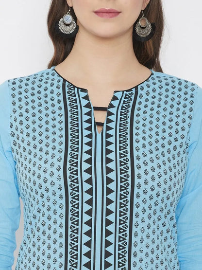 winered-light-blue-straight-pure-cotton-printed-kurta