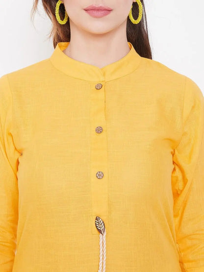 winered-yellow-straight-cotton-embroidered-kurta-and-pant-set