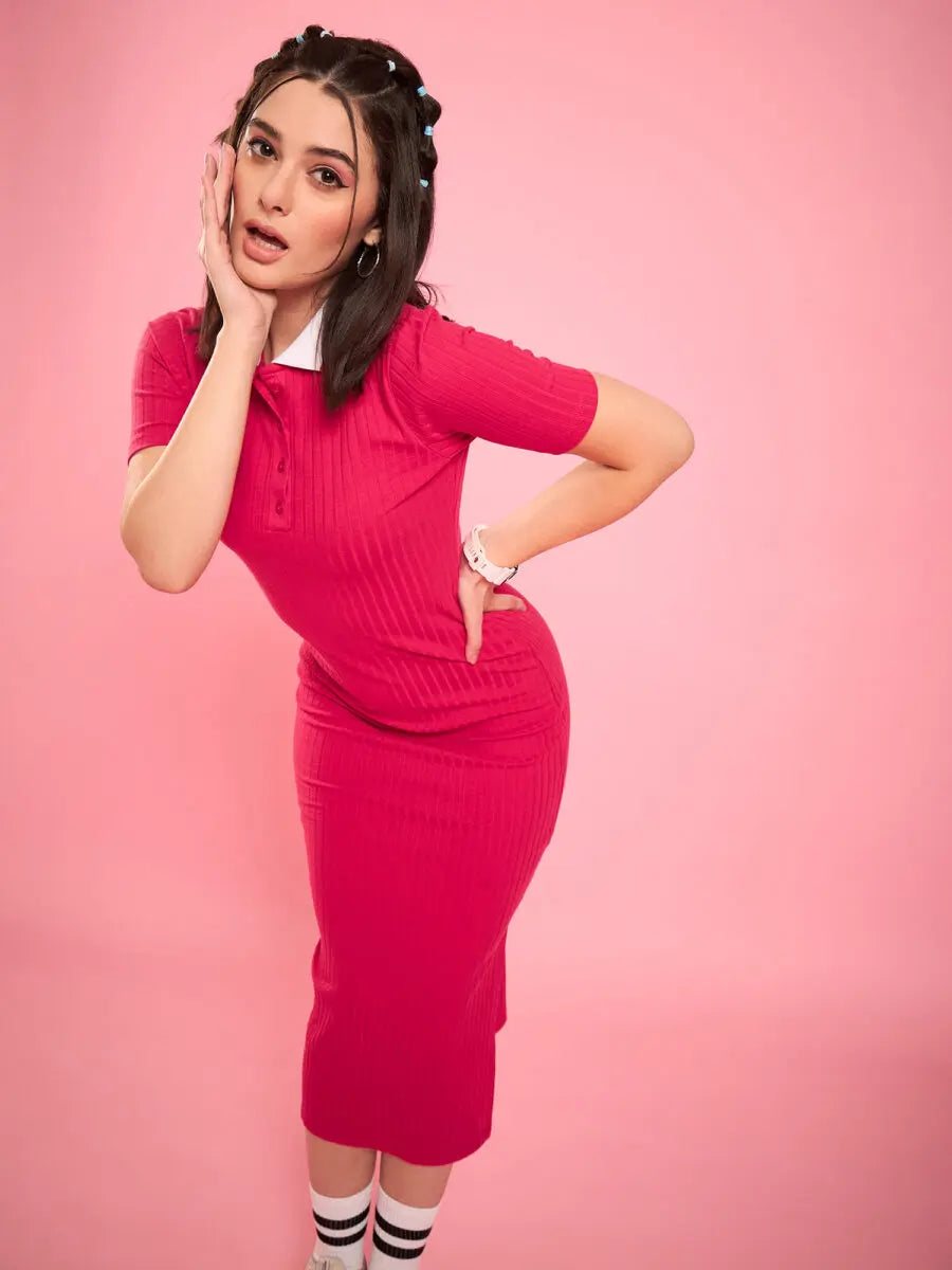 winered-women-pink-collared-bodycon-dress