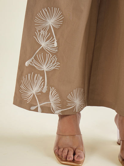 Brown Cotton co-ord set