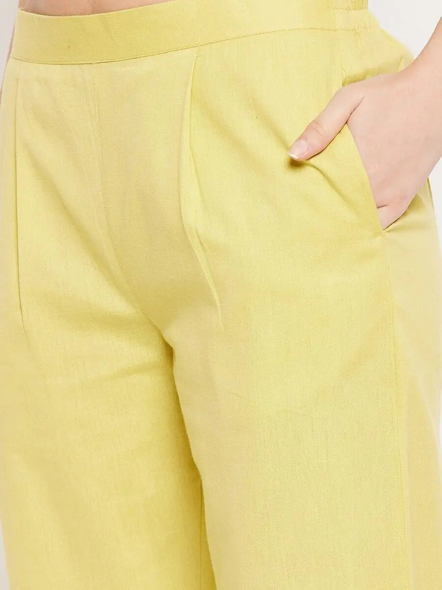 winered-yellow-cotton-embroidered-kurta-and-pant-set