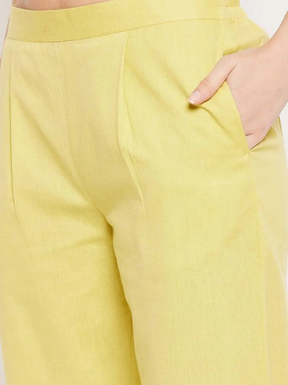 winered-yellow-cotton-embroidered-kurta-and-pant-set