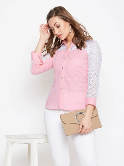 winered-pink-solid-cotton-shirt-style-top