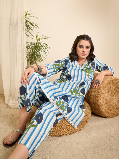 women-white-striped-floral-printed-cotton-co-ord-set