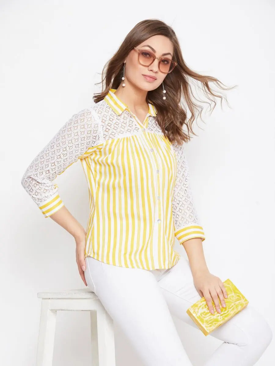 winered-yellow-striped-rayon-shirt-style-top