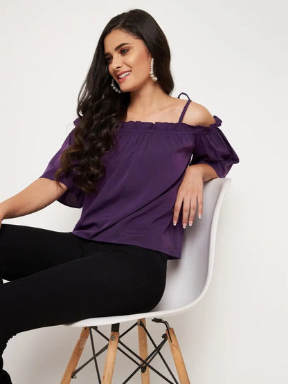 winered-purple-soild-off-shoulder-top