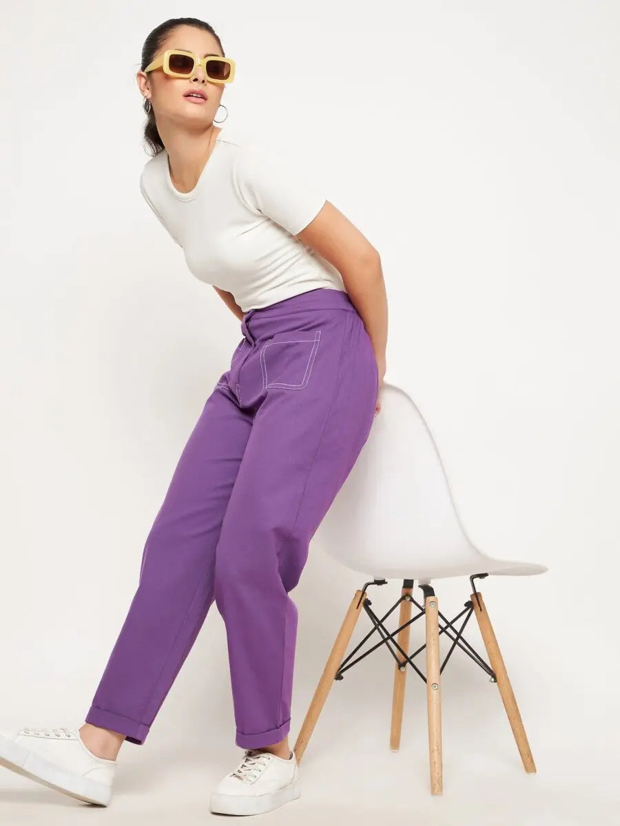 winered-purple-trouser-with-contrast-thread