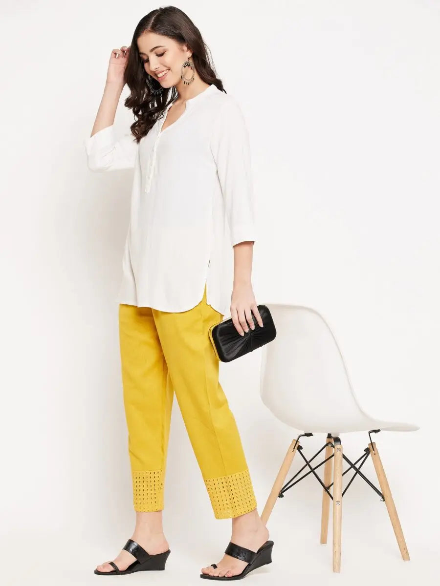 winered-yellow-soild-trouser