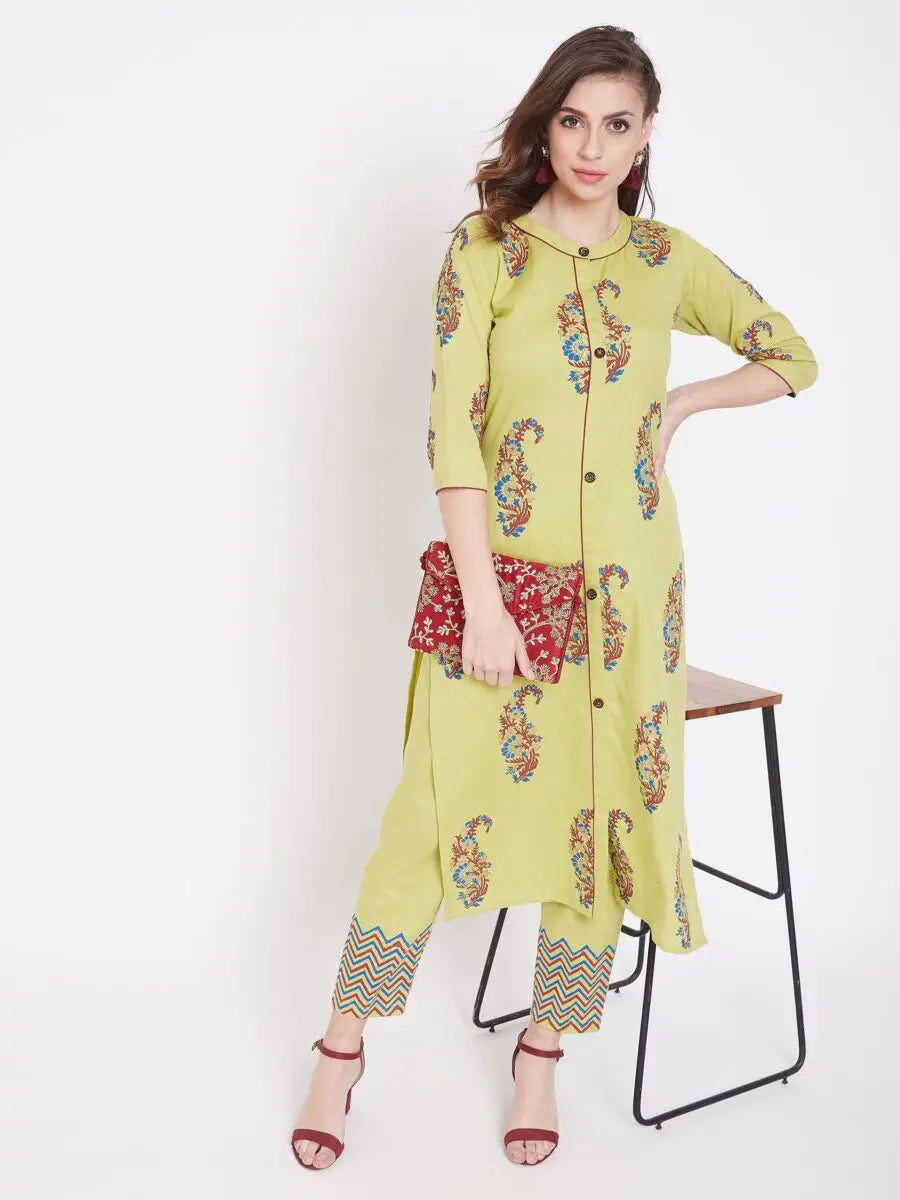 winered-cream-straight-cotton-printed-kurta-and-pant-set