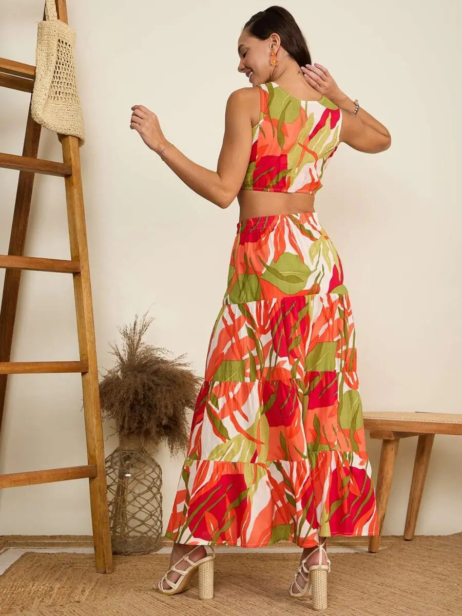 multicolor-floral-print-stitched-crop-top-skirt-co-ord-set-for-women