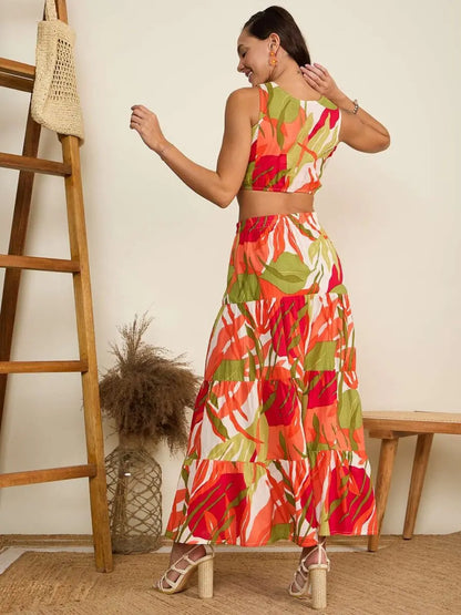 multicolor-floral-print-stitched-crop-top-skirt-co-ord-set-for-women