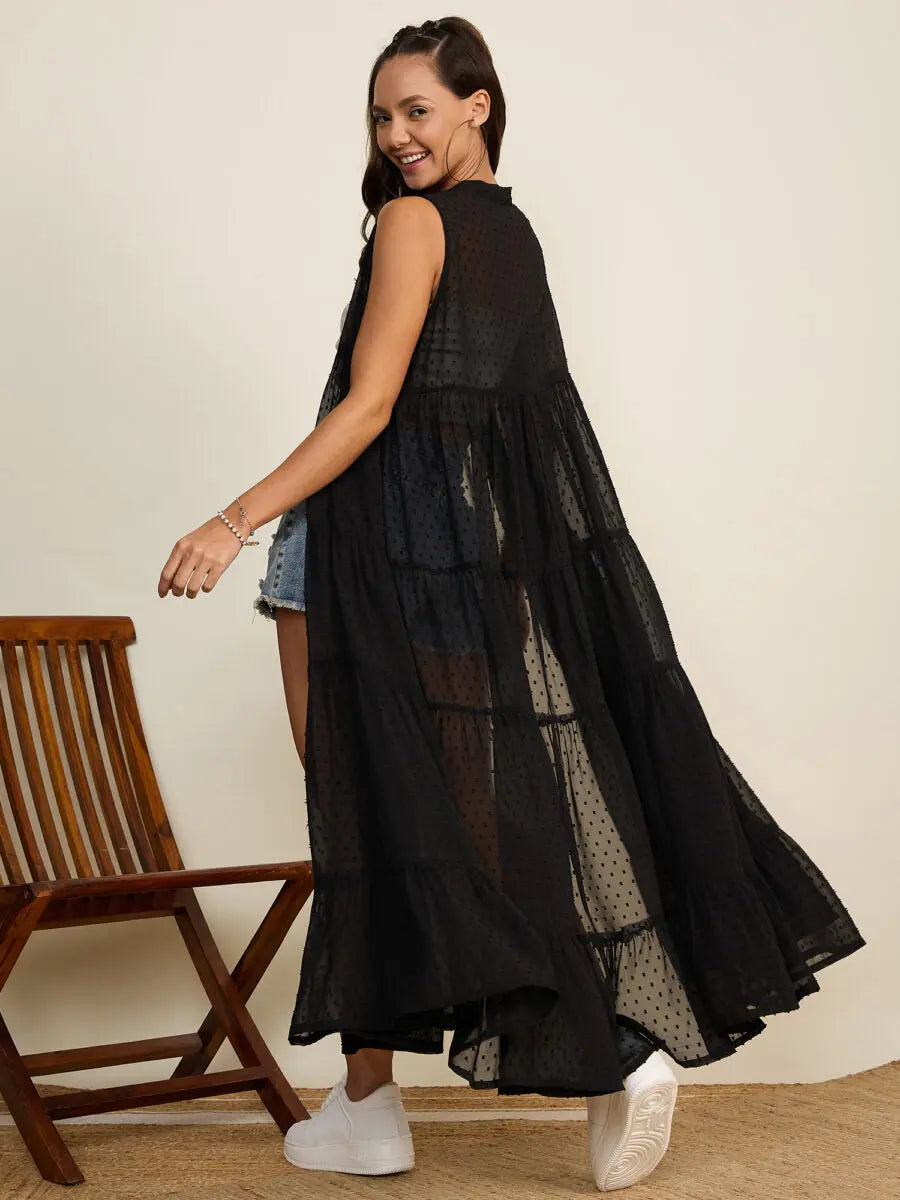 winered-women-black-longline-georgette-shrug