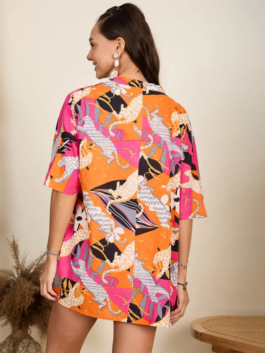 winered-orange-3pcs-kimono-short-set-women