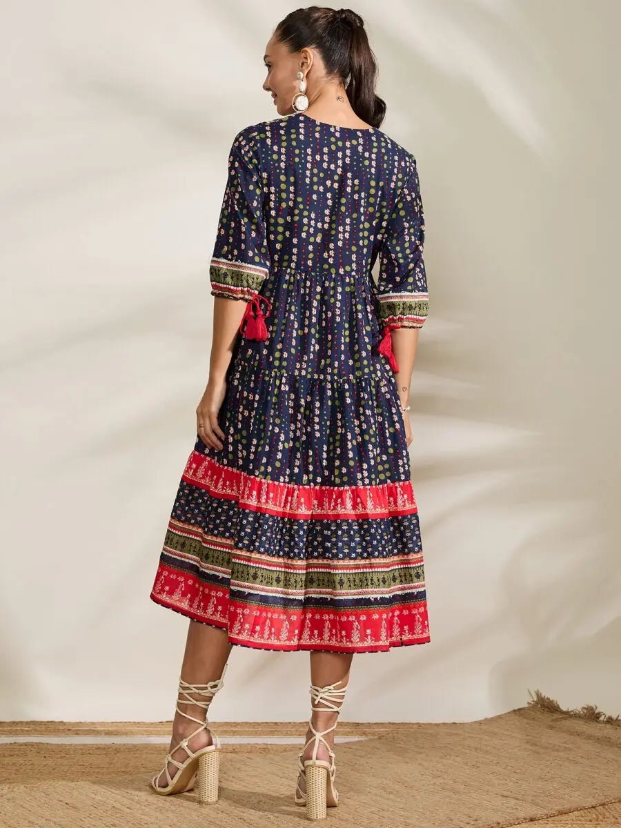 winered-women-blue-placement-print-tiered-dress