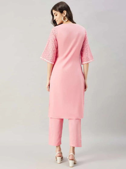 winered-woman-pink-schiffli-with-v-neck-lace-kurta-dupatta-sets-online