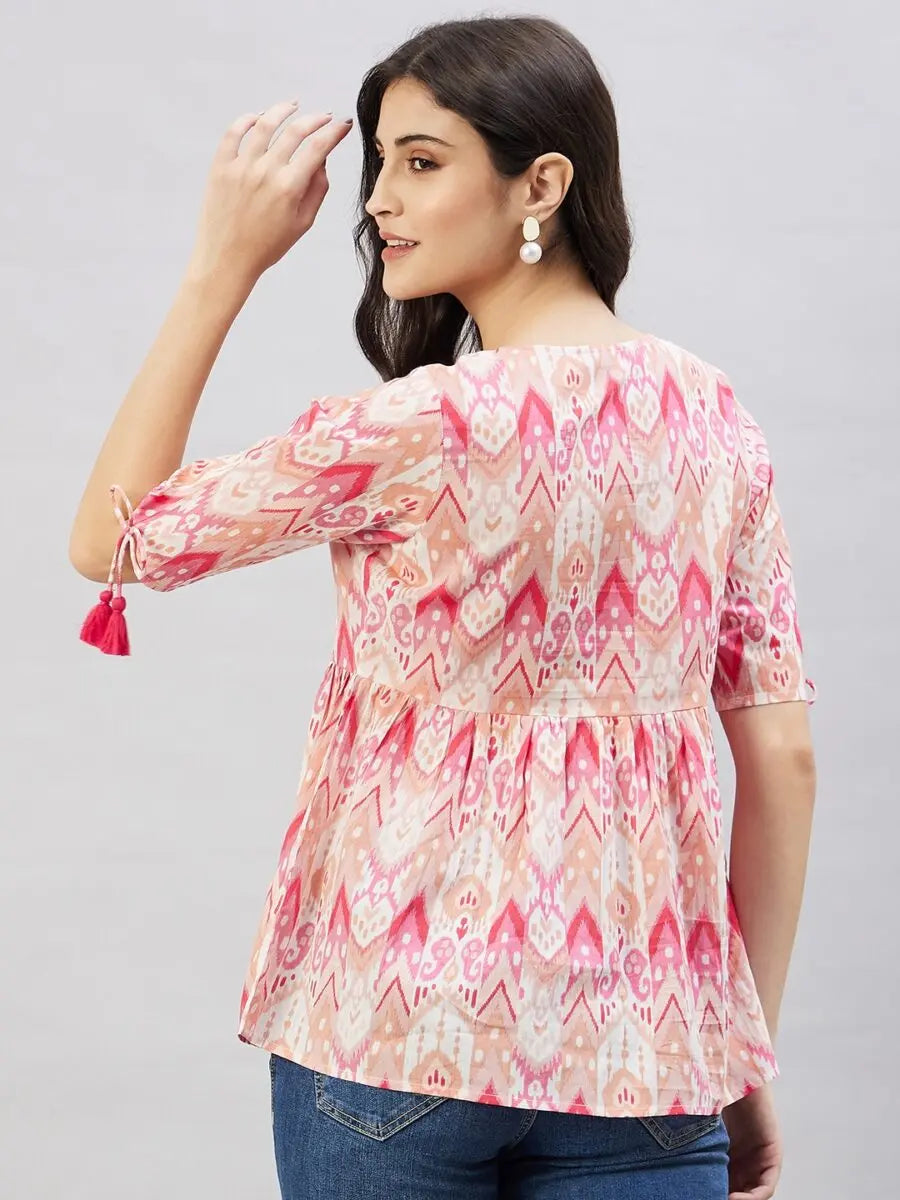 winered-women-pink-geometric-print-top-w-d-tassels-at-neck-sleeve