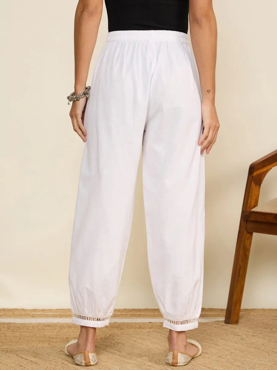 winered-women-white-pant-with-lace-detailing