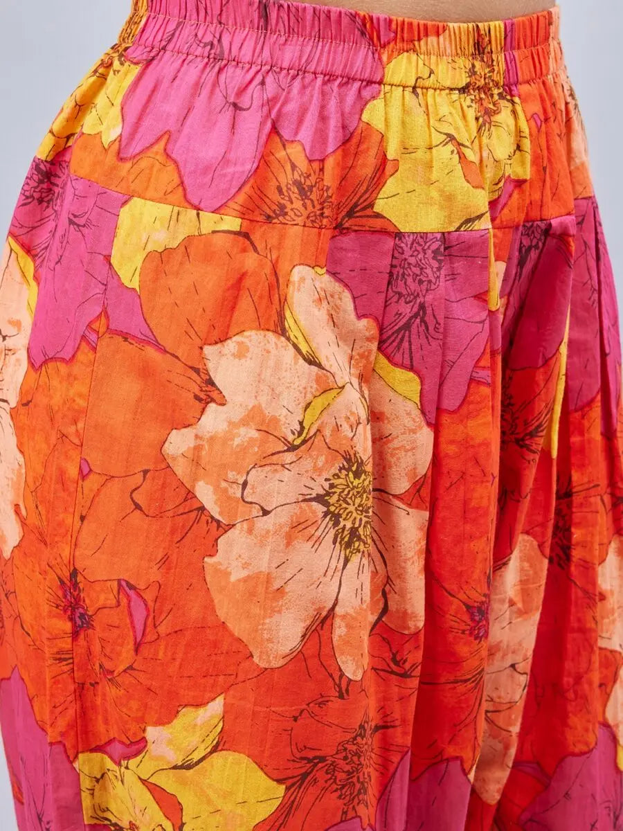 winered-woman-floral-print-angrakha-orange-coord-set