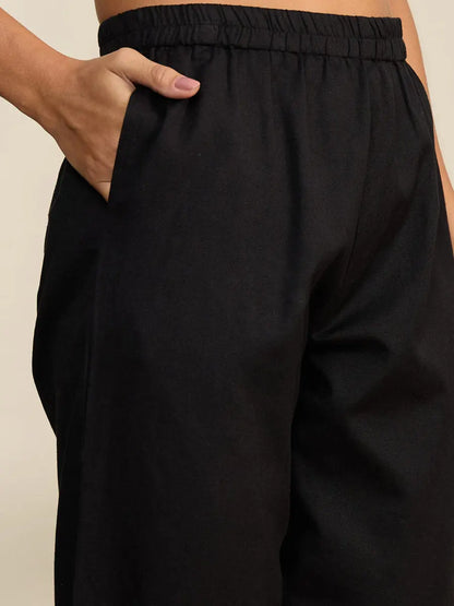 winered-woman-black-mirror-embroidery-kurta-with-dupatta-set