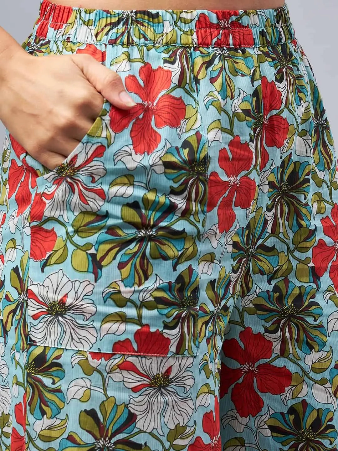 winered-skyblue-womens-cotton-co-ord-sets