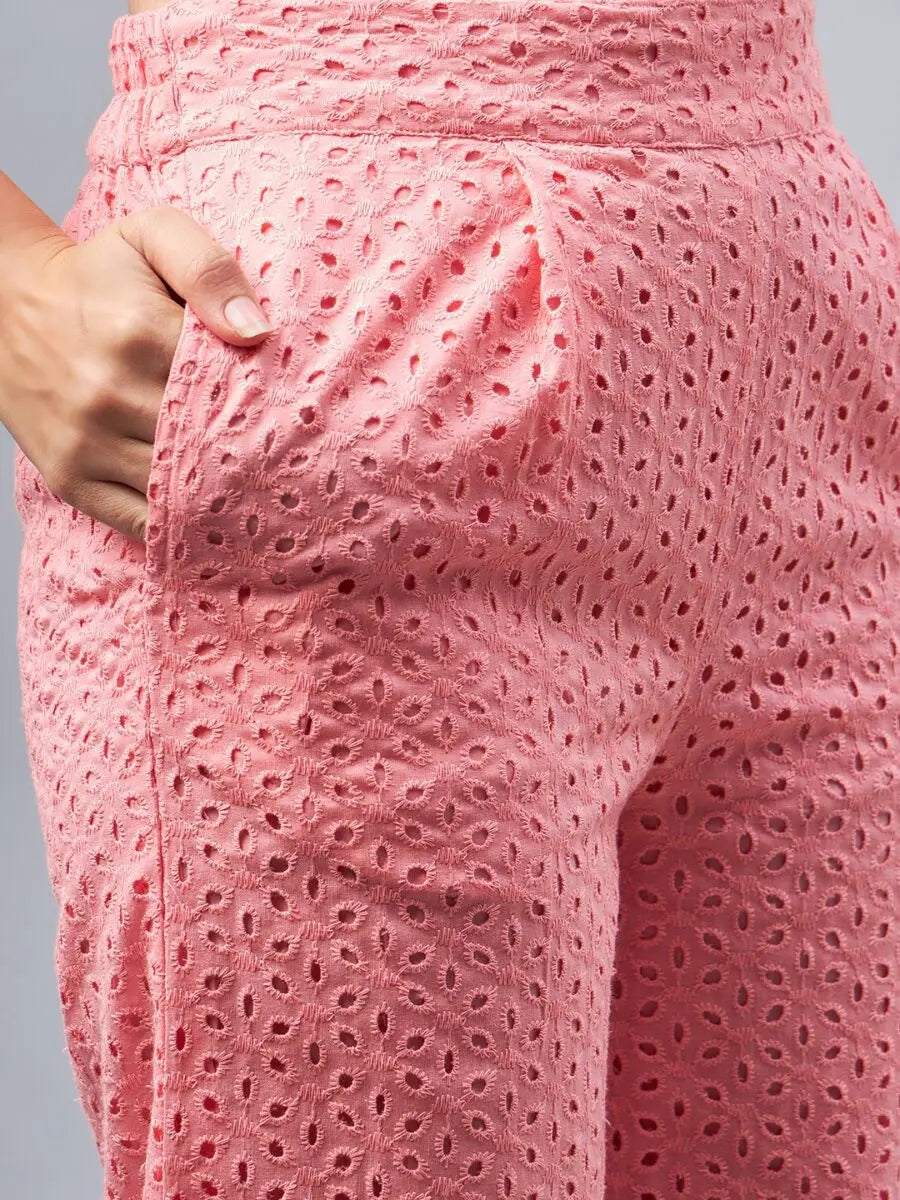 winered-woman-pink-schiffli-oversized-shirt-and-pant-co-ord-set