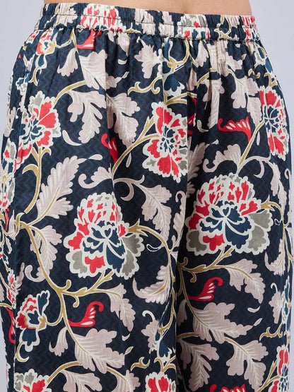 winered-woman-black-oversized-botanical-print-sleeve-lace-co-ord-set