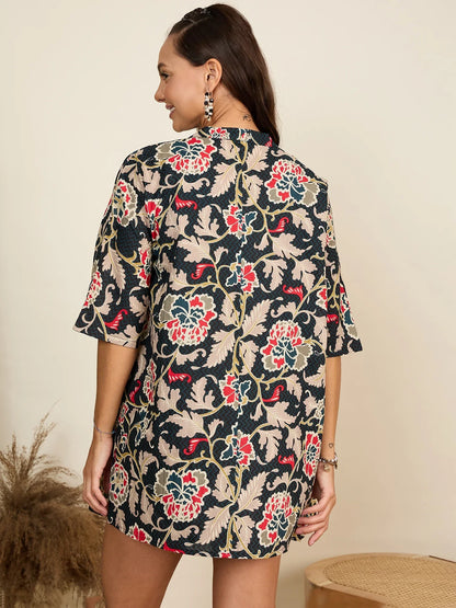 winered-black-3pcs-kimono-shorts-sets-for-women