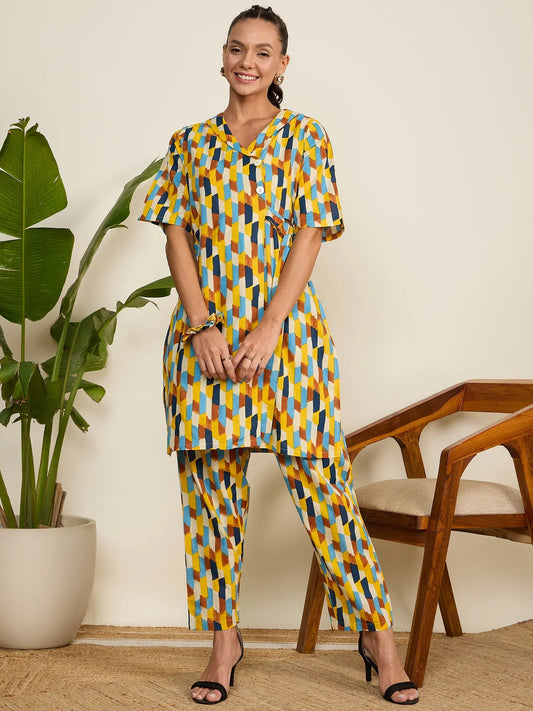 winered-abstract-print-women-blazer-style-co-ord-set