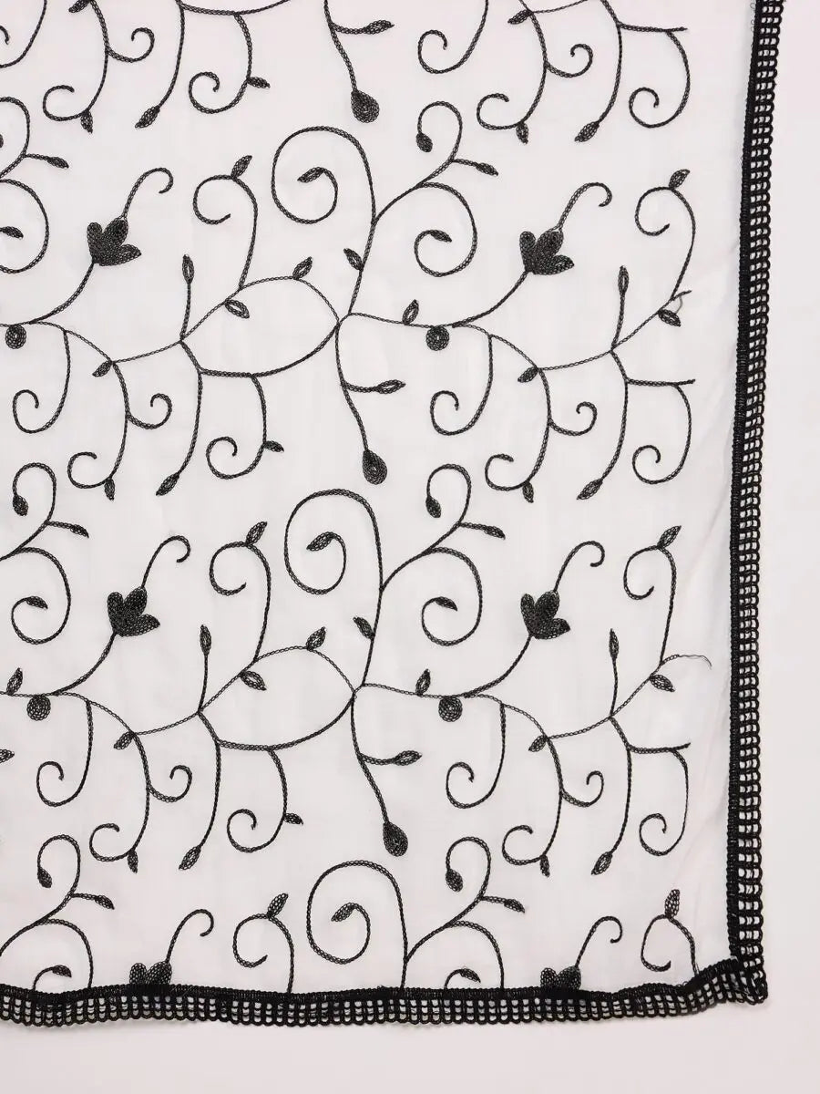 winered-woman-black-mirror-embroidery-kurta-with-dupatta-set