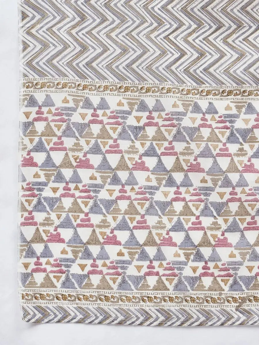 winered-woman-off-white-geometric-print-with-lace-detailed-sleeve-kurta-dupatta-set