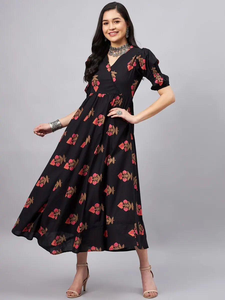 winered-women-black-ethenic-motif-printed-a-line-dress
