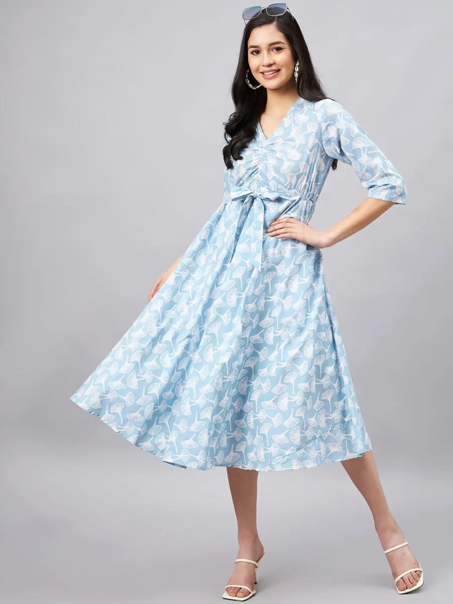 winered-light-blue-floral-print-dress