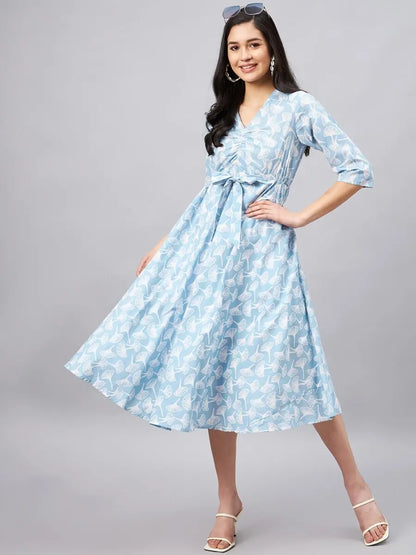 winered-light-blue-floral-print-dress