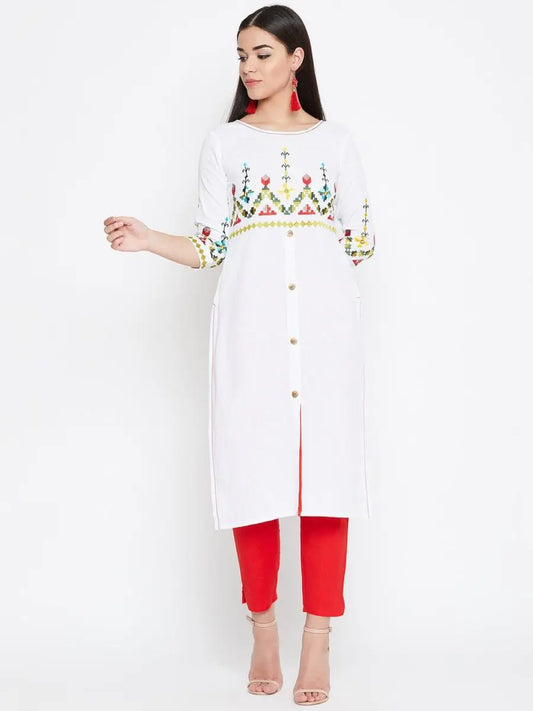 winered-white-straight-pure-cotton-embroidered-kurta