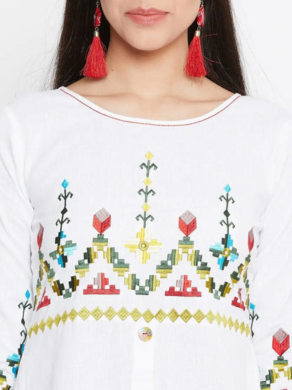 winered-white-straight-pure-cotton-embroidered-kurta